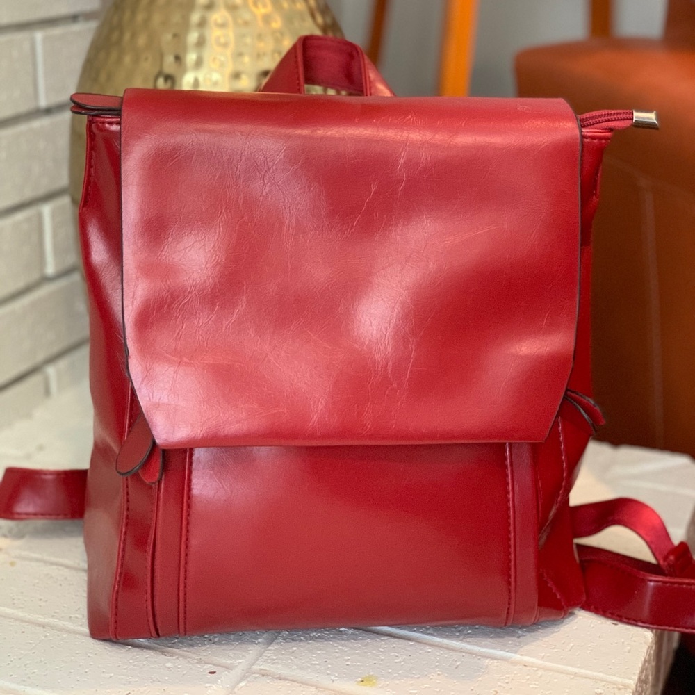 Bright Red Statement Backpack - image 2